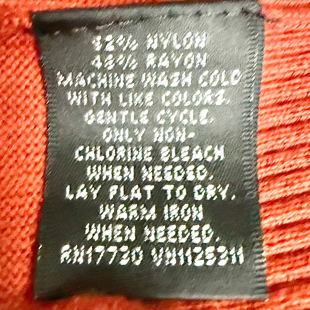 Target Women's Rust Crew Neck Sweater - Picture 6 of 6